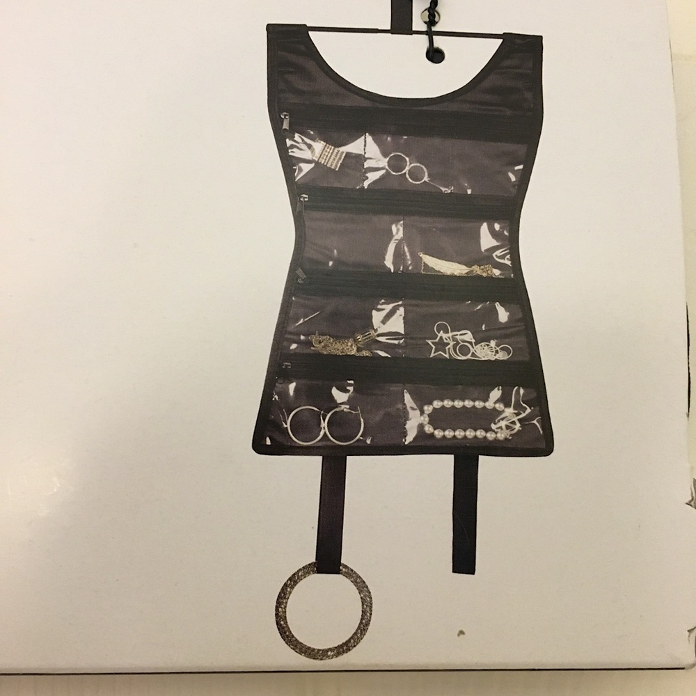 Mini Black Dress Travel Jewelry Organizer